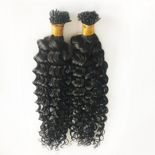 Human Hair I Tip Hair Extensions Deep Curly | Human Hair Wig | Lace Front